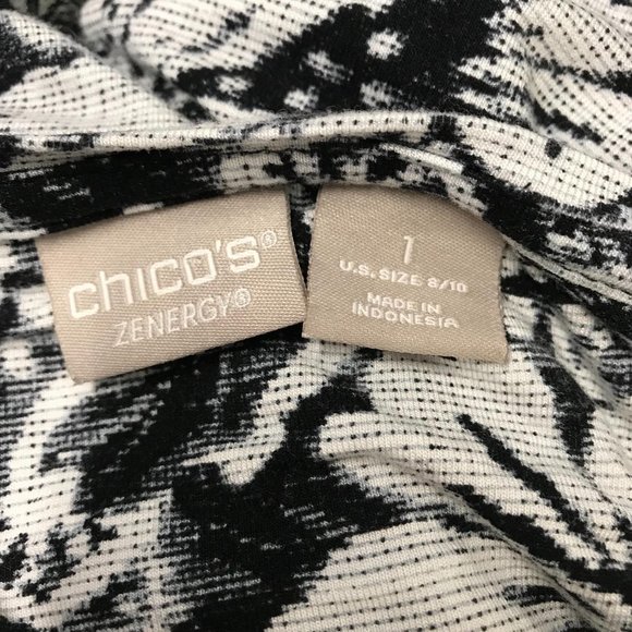 Chico’s Zenergy Stretchy Floral Print Blouse M - Picture 5 of 7